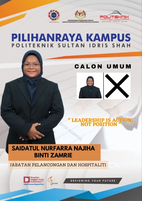 CALON BERTANDING PRK 2023: SAIDATUL NURFARRA NAJIHA BINTI ZAMRIE