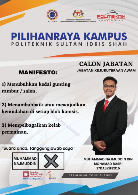 CALON BERTANDING PRK 2023: MUHAMMAD NAJMUDDIN BIN MOHAMAD BASRI