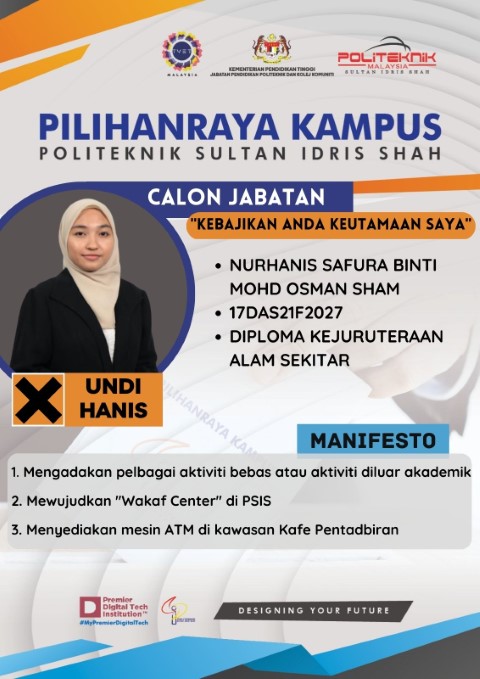 CALON BERTANDING PRK 2023: NURHANIS SAFURA BINTI MOHD OSMAN SHAM