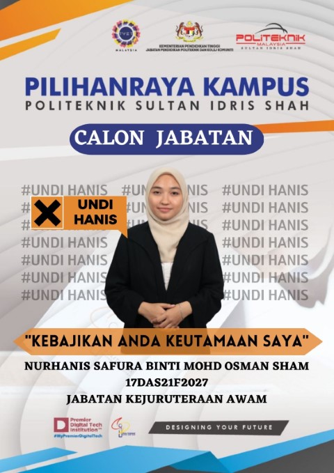 CALON BERTANDING PRK 2023: NURHANIS SAFURA BINTI MOHD OSMAN SHAM