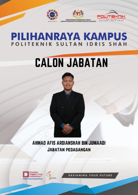 CALON BERTANDING PRK 2023: AHMAD AFIS ARDIANSHAH BIN JUMAADI