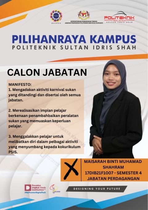 CALON BERTANDING PRK 2023: MAISARAH BINTI MUHAMAD SHAHRAM